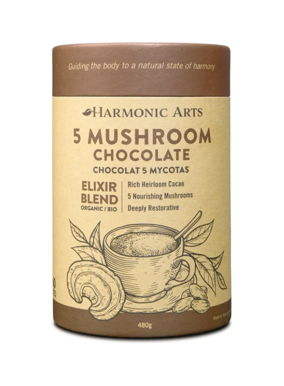 Harmonic Arts 5 Mushroom Chocolate Elixir Blend 480g