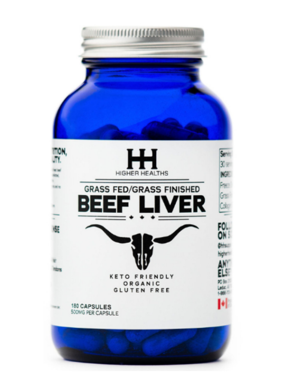 Higher Healths Beef Liver 180 capsules