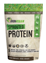 Load image into Gallery viewer, Iron Vegan Sprouted Protein Double Chocolate 1kg