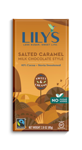 Load image into Gallery viewer, Lily&#39;s Salted Caramel Milk Chocolate 80g