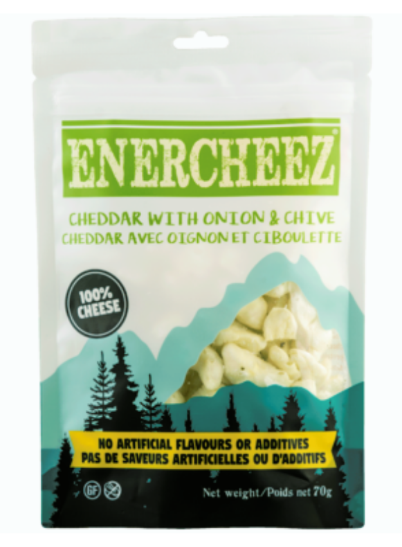 Mountain Munchies Enercheez Cheddar with Onion & Chive 70g