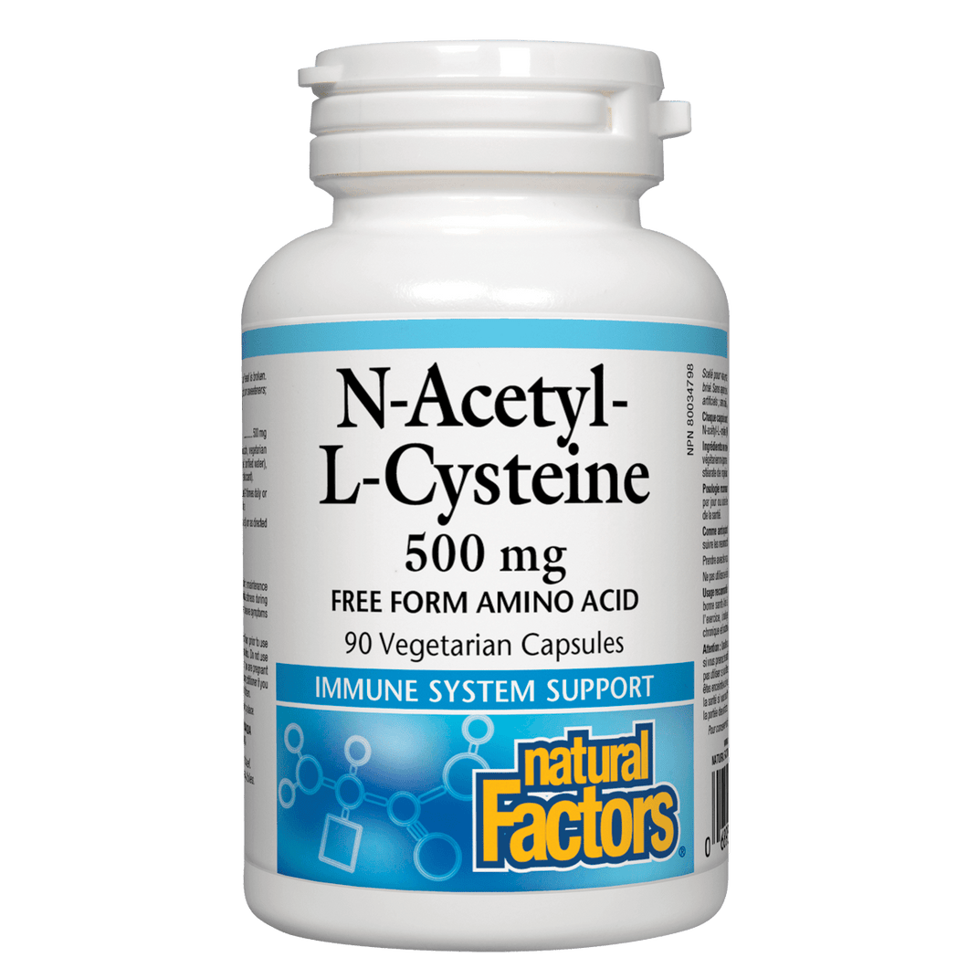 Natural Factors N-Acetyl-L-Cysteine 500mg 90's