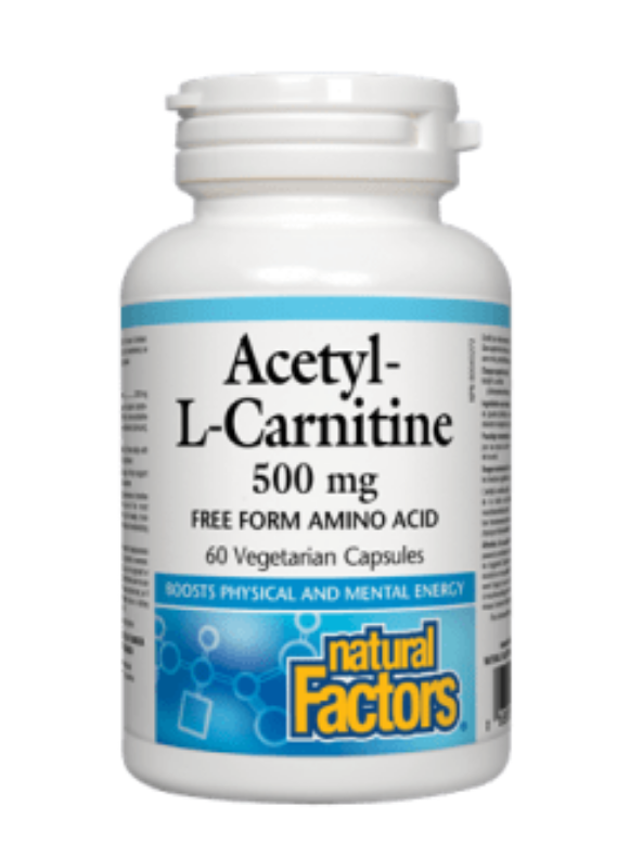 Natural Factors Acetyl-L-Carnitine 500mg 60vcaps