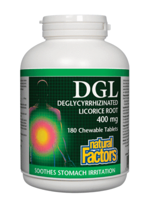 Natural Factors DGL Licorice 180 Chewables