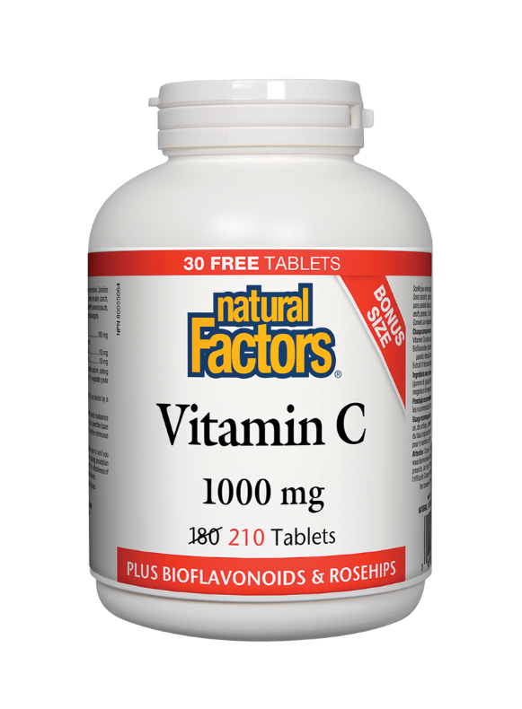 Natural Factors Vitamin C 1000mg 210 tabs