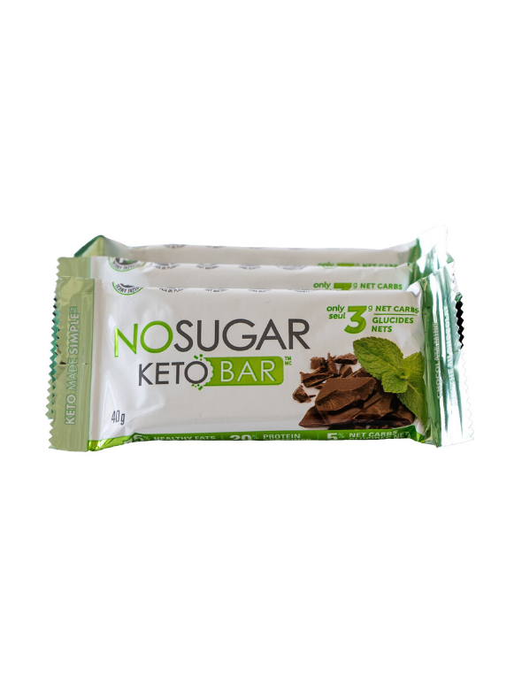 No Sugar Chocolate Mint Keto Bar 40g