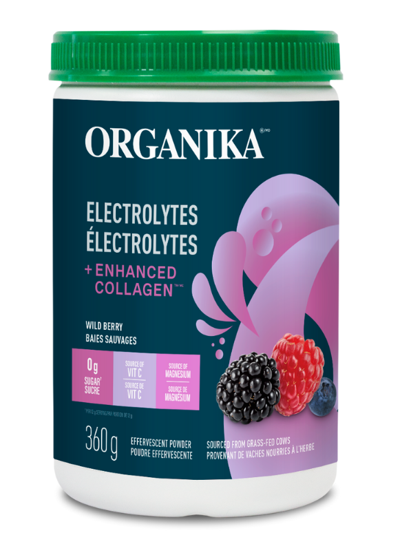 Organika Electrolytes+ Enhanced Collagen Wild Berry 360g