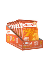 Load image into Gallery viewer, Quest Nutrition Tortilla Style Protein Chips Nacho Cheese, Case (32g x 8)