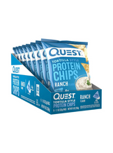 Load image into Gallery viewer, Quest Nutrition Tortilla Style Protein Chips Ranch, Case (32g x 8)
