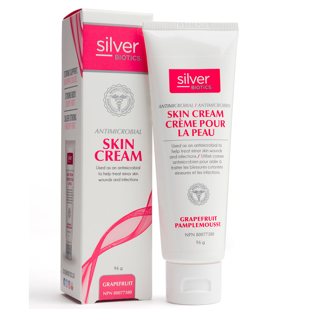 Silver Biotics® Antimicrobial Skin Cream Grapefruit Scent 96g