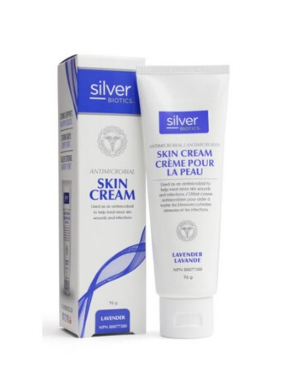 Silver Biotics® Antimicrobial Skin Cream Lavender Scent 96g