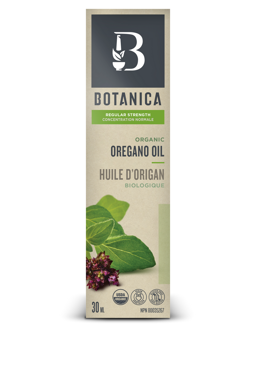 Botanica Organic Oregano Oil Regular Strength 1:3 30ml