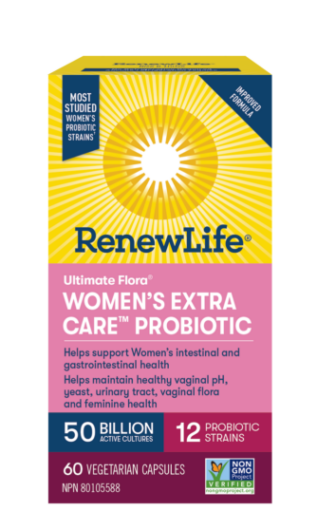RenewLife Ultimate Flora Women's Extra Care Probiotic 50 Billion 60 Vegetarian Capsules