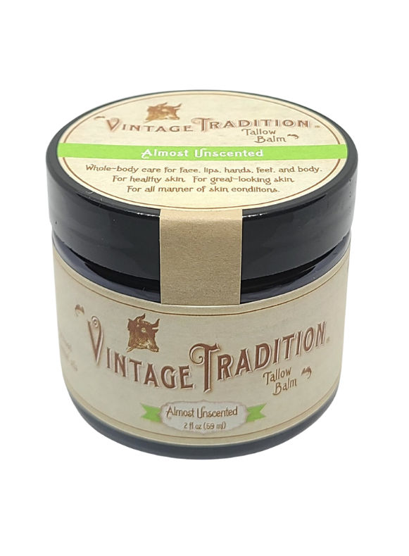 Vintage Tradition Almost Unscented Tallow Balm 59ml
