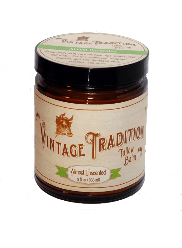 Vintage Tradition Almost Unscented Tallow Balm 266ml