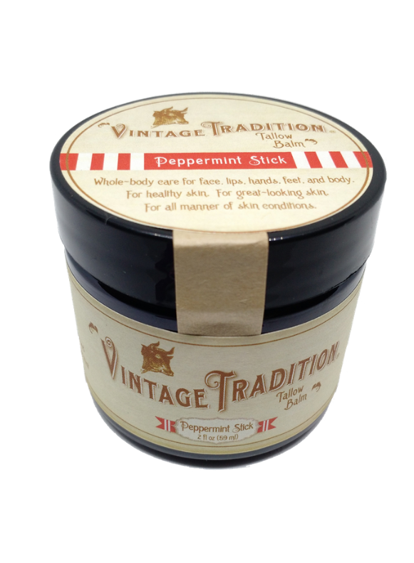 Vintage Traditions Peppermint Stick Tallow Balm 59ml