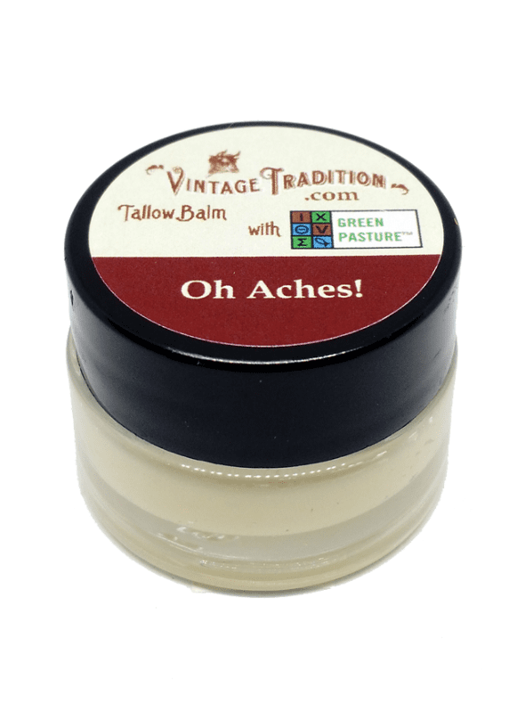 Vintage Tradition Oh Aches! Tallow Balm with Green Pasture™ Oils 7ml