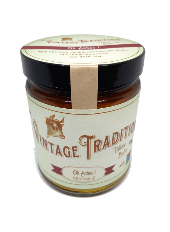 Vintage Tradition Oh Aches! Tallow Balm with Green Pasture™ Oils 266 ml