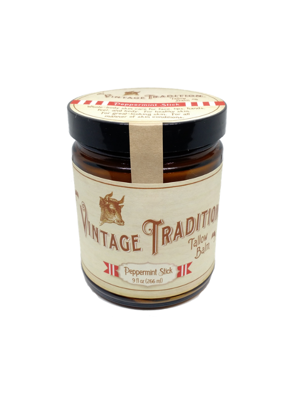 Vintage Tradition Peppermint Stick Tallow Balm 266ml
