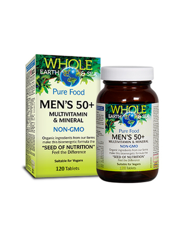 Whole Earth & Sea Men's 50+ Multivitamin and Mineral 120 tablets