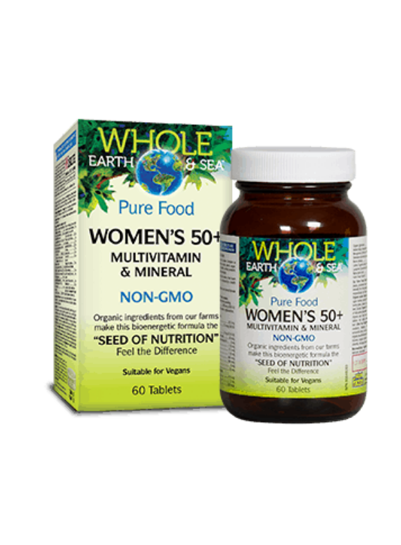 Whole Earth & Sea Women's 50+ Multivitamin and Mineral 60 tablets