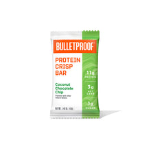 Load image into Gallery viewer, Bulletproof Protein Crisp Bar Coconut Chocolate Chip 42g
