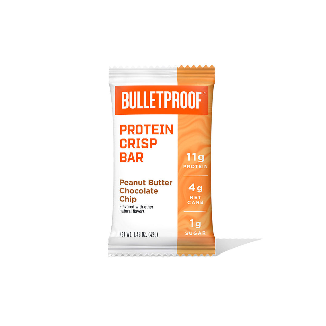 Bulletproof Protein Crisp Bar Peanut Butter Chocolate Chip 42g