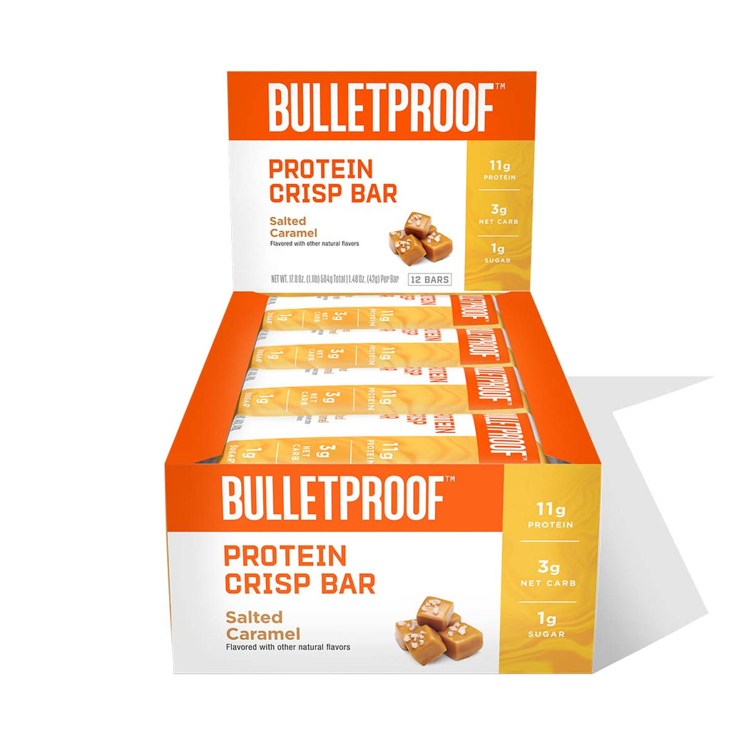 Bulletproof Salted Caramel Protein Crisp Bar Case 12pk