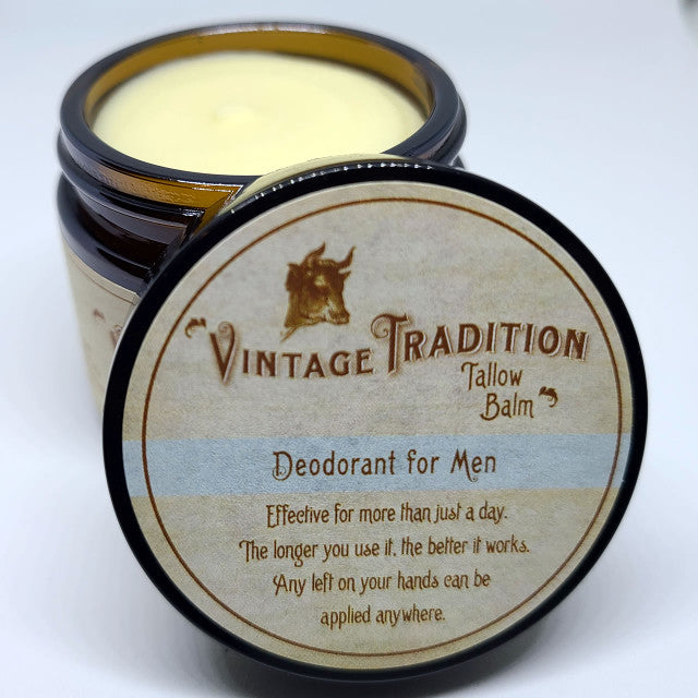 Vintage Tradition Natural Deodorant Tallow Balm for Men 59ml