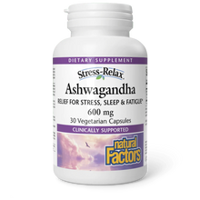 Load image into Gallery viewer, Natural Factors Ashwagandha 600mg 30vcap