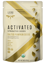 Load image into Gallery viewer, Living Intentions Sprouted Salted Pumpkin Seeds 227g