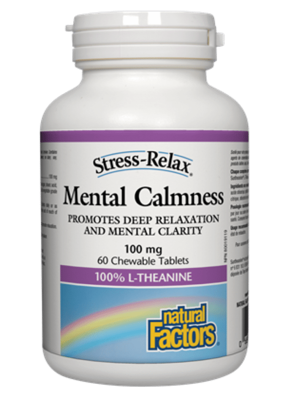 Natural Factors Mental Calmness 60 Chewable Tablets