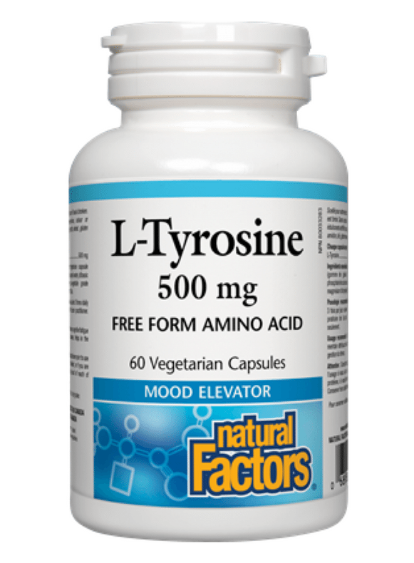 Natural Factors L-Tyrosine 500 mg 60's