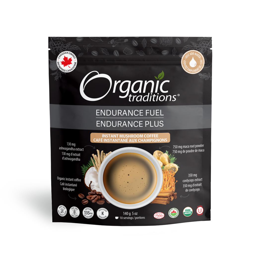 Organic Traditions Endurance Fuel Mushroom Coffee Blend 100g