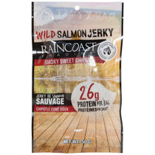 Load image into Gallery viewer, Raincoast Trading Wild Salmon Jerky Smokey Sweet Chipotle 50g