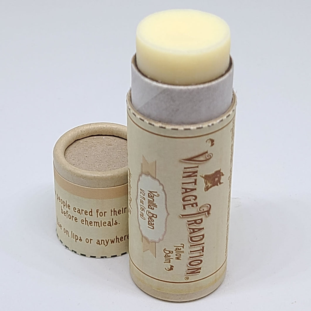 Vintage Tradition Vanilla Bean Tallow Lip Balm 15ml