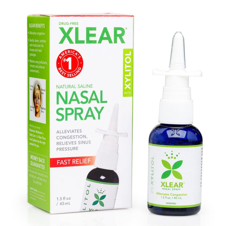 Xlear Natural Saline Nasal Spray with Xylitol 45ml