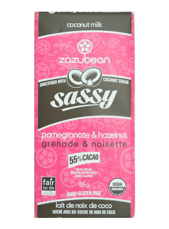 Zazubean Sassy Pomegranate & Hazelnut 85g