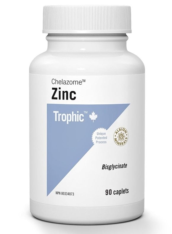 Trophic Zinc Bisglycinate 90 Caplets
